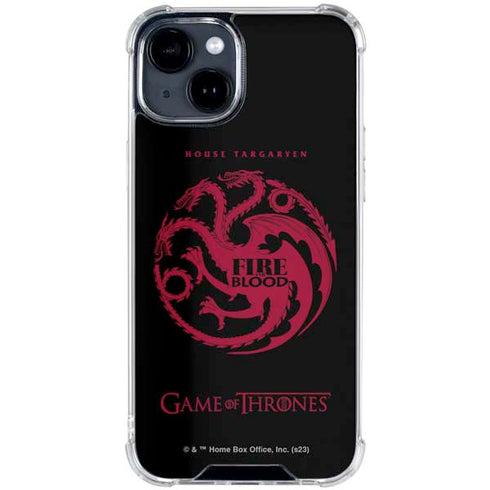 Game of Thrones: House Targaryen iPhone 15 Clear Case